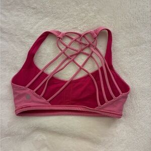 lululemon athletica Pink Strappy Sports Bra